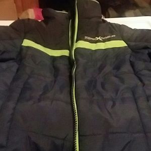 Blue and green childrens coat